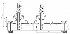 Статический смеситель нефти с водой СНВ-200-2/2