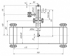 Статический смеситель нефти с демульгатором СМ-102/1
